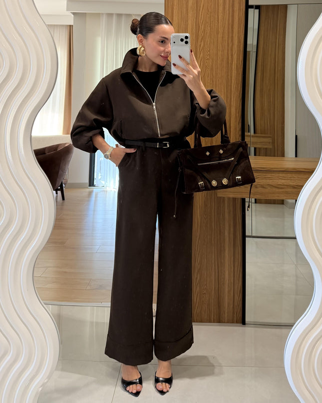Brewa Bitter Coffee Bomber Jacket and Pants Set