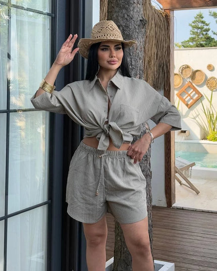 Hawaii Short With Oversized Shirt Set