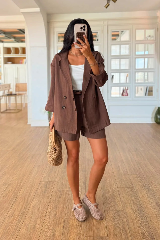 Tolstoy Jacket and Shorts Set