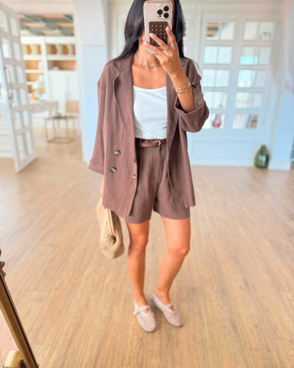 Tolstoy Jacket and Shorts Set