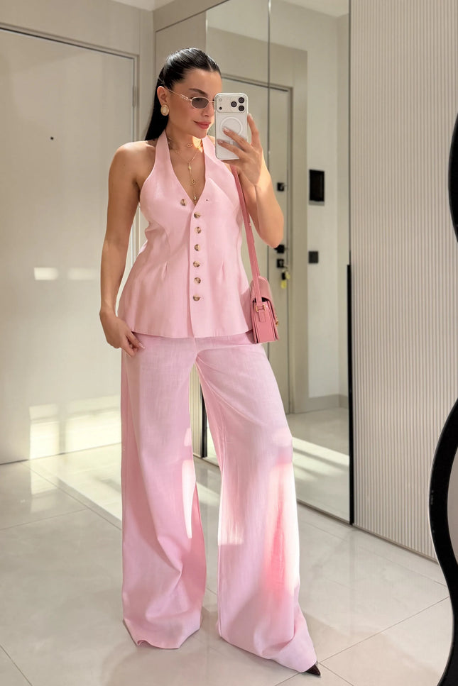 Hauser Linen Vest Set