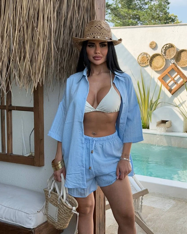 Hawaii Short With Oversized Shirt Set