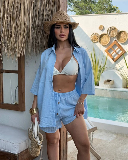 Hawaii Short With Oversized Shirt Set