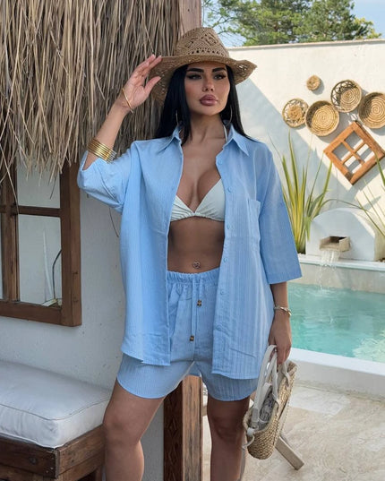 Hawaii Short With Oversized Shirt Set