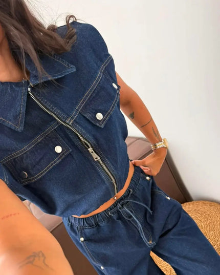 Ashly Denim Set