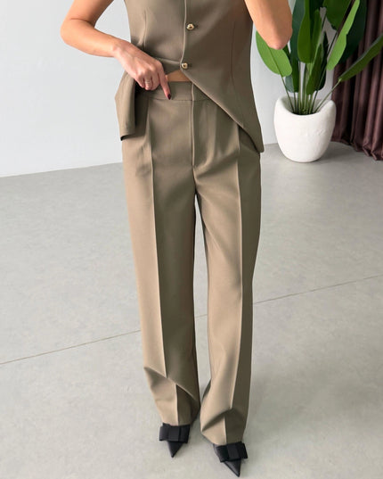 Bestia Belted Vest and Trousers Set