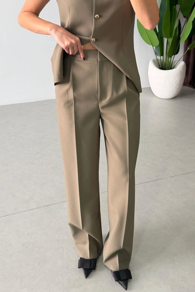 Bestia Belted Vest and Trousers Set