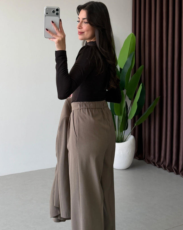 Sophie Pleated Jacket and Trousers Set