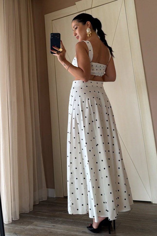 Polka Dot Skirt Set