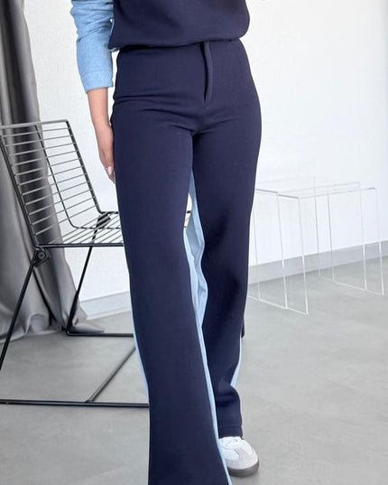 Ruby Arkası Denim Detaylı Takım