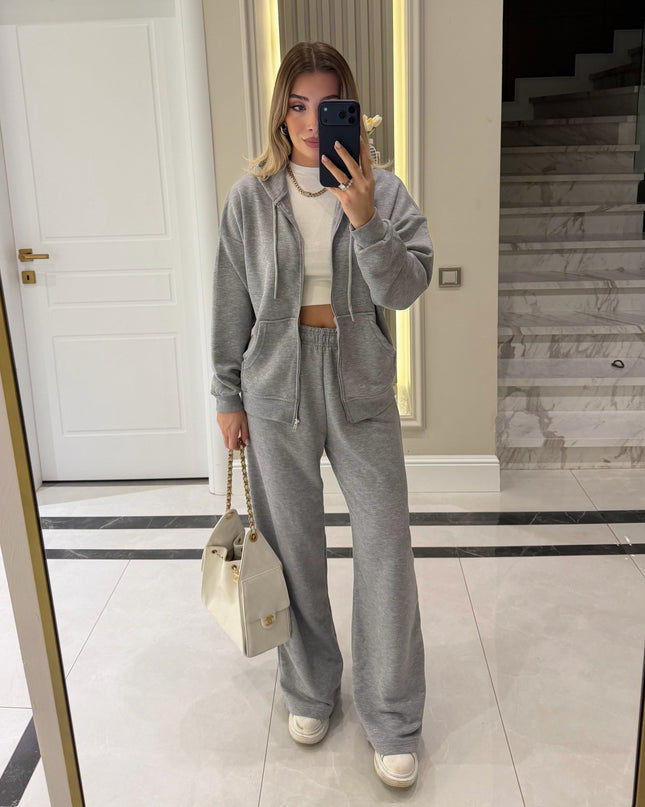 Full-Zip Sweat Tracksuit Set