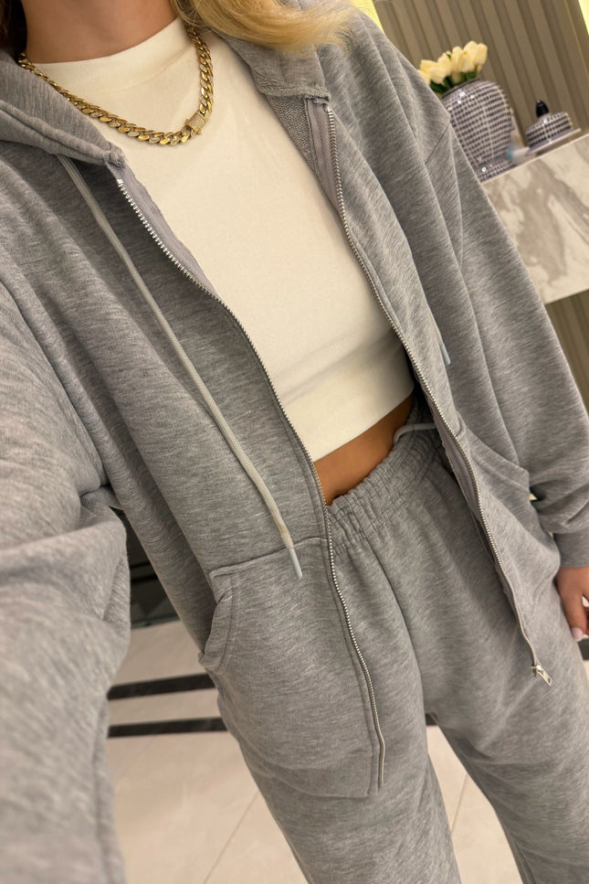 Full-Zip Sweat Tracksuit Set