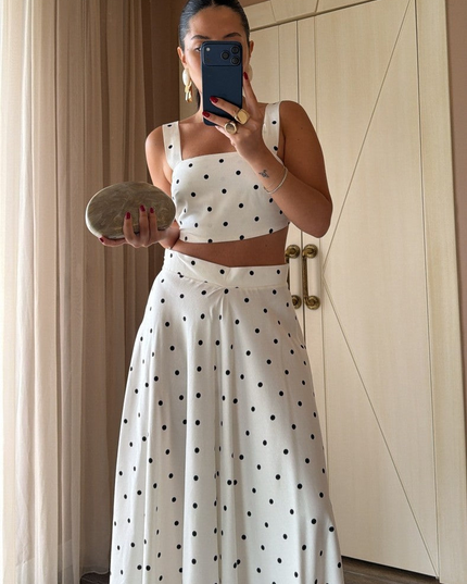 Polka Dot Skirt Set