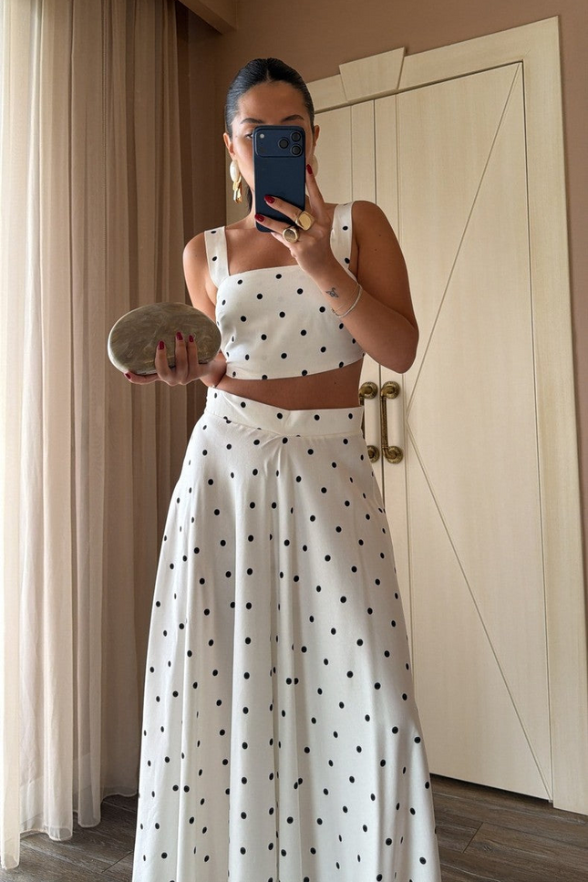 Polka Dot Skirt Set