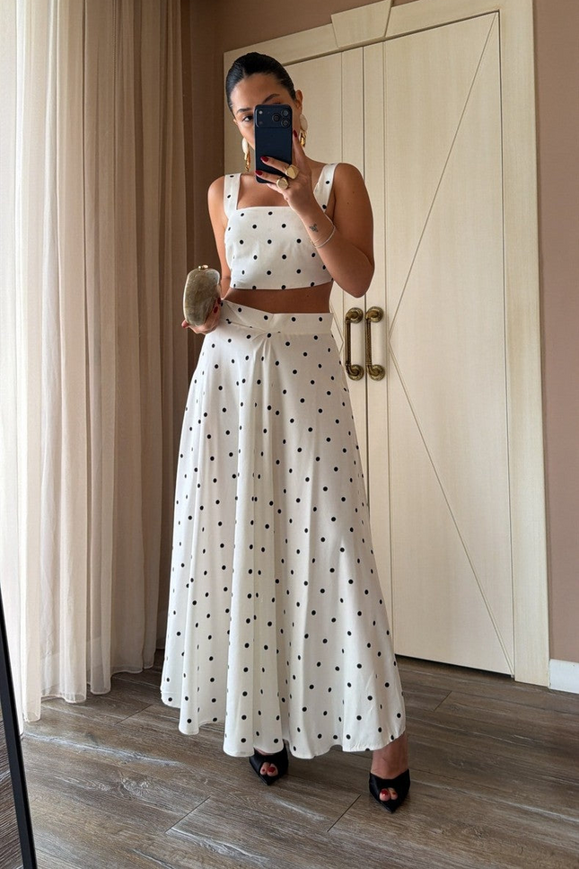 Polka Dot Skirt Set