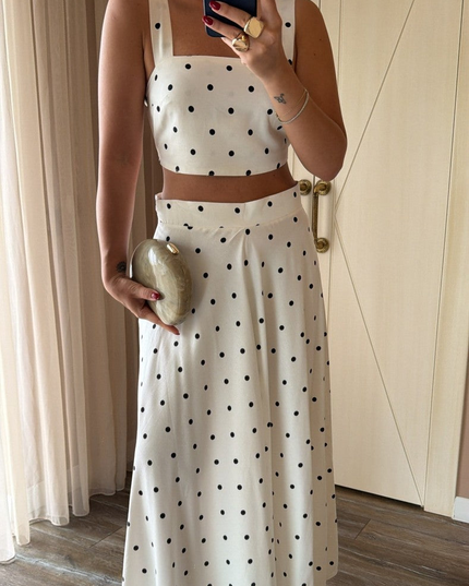 Polka Dot Skirt Set