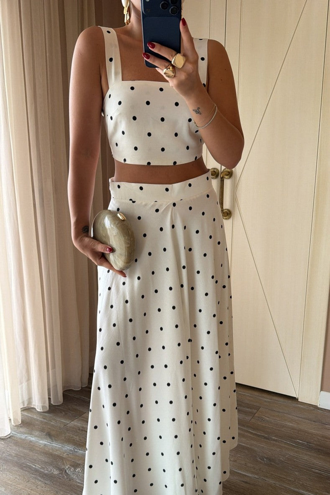 Polka Dot Skirt Set