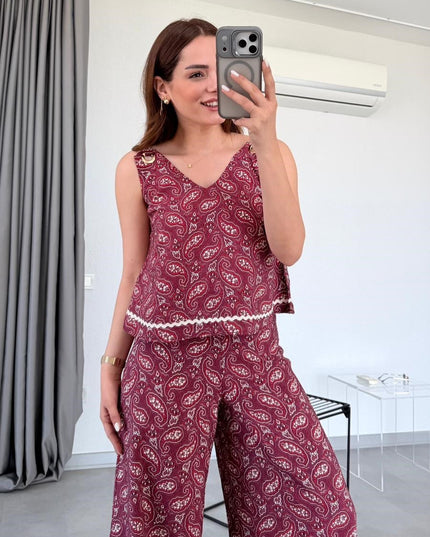 Lydia Shawl Patterned Premium Set