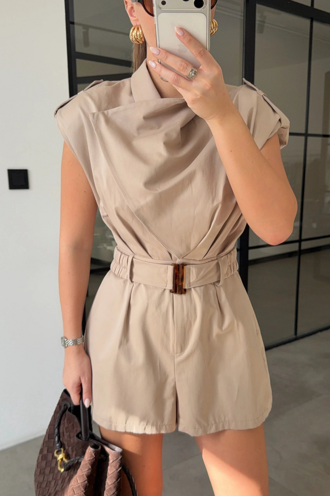 Mandy Draped Belt Jumpsuit