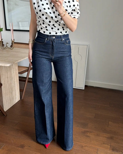 YÜKSEK BEL BOL PAÇA DENİM JEAN