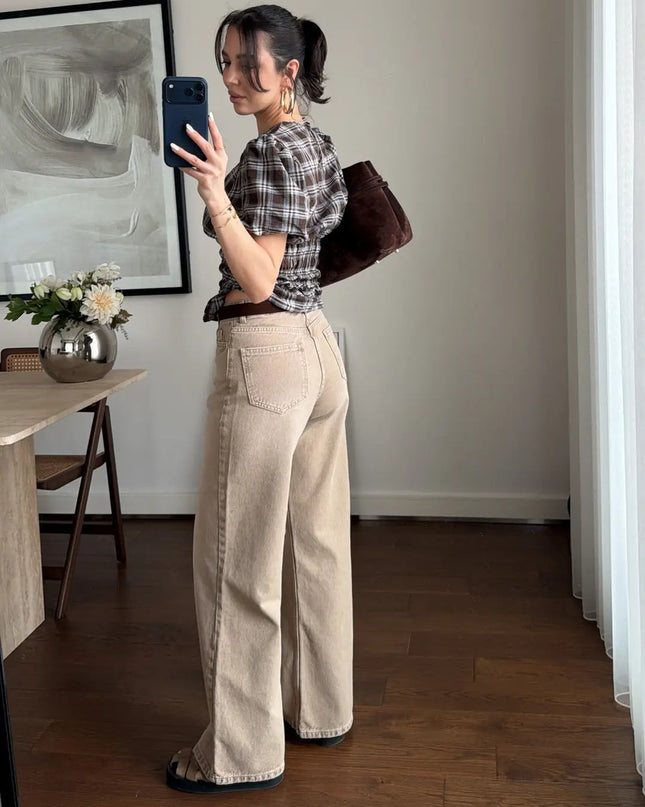 YÜKSEK BEL KEMER DETAYLI JEAN 