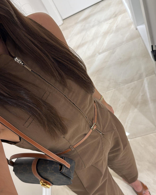 Victoria Belted Vest and Trousers Set