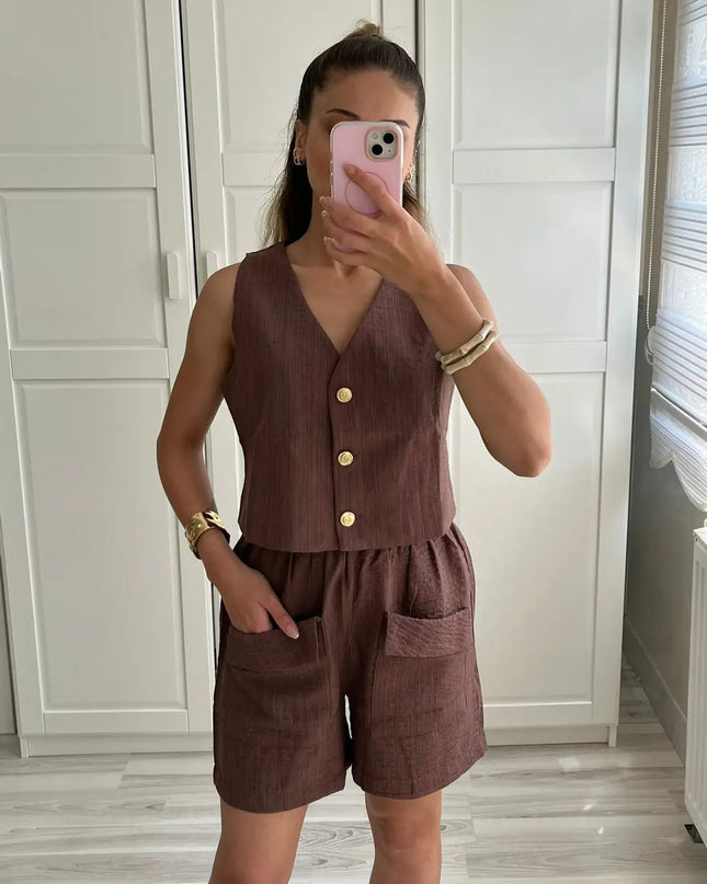 Acıkahve Alt-üst takım 