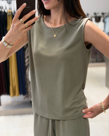 Thick Strap Modal Set - Khaki