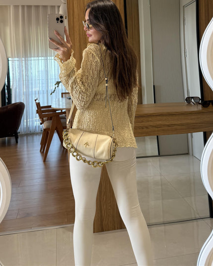 Katanya Ecru Fuzo Shaping Tights for Women - Comfortable, Stylish, Supportive Leggings