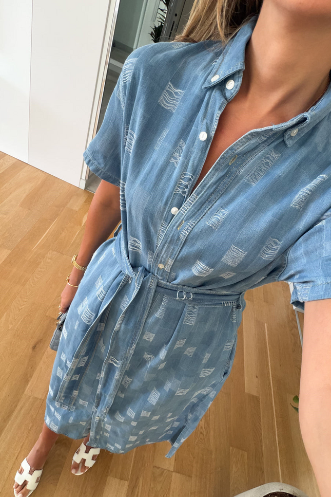 Solena Belted Tencel Dress