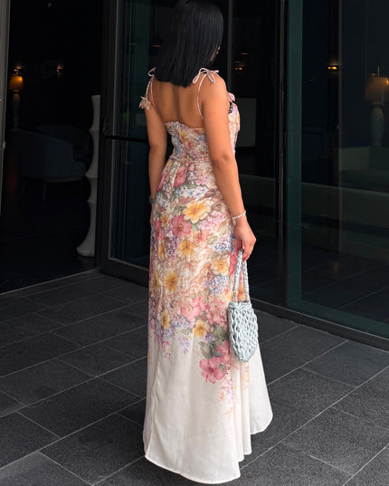 Kyota Floral Patterned Dress - Multicolor