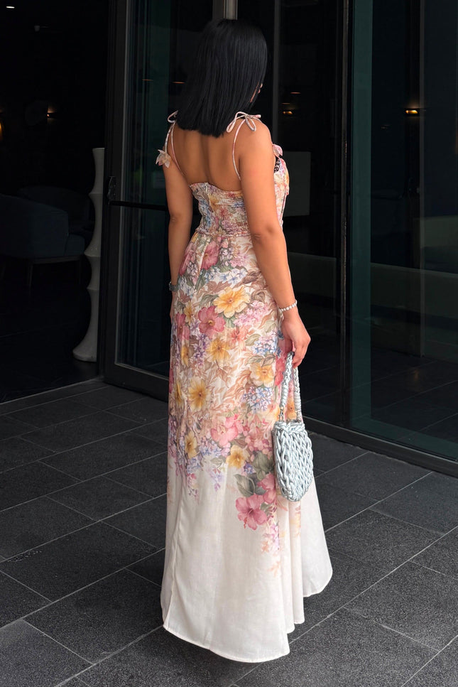 Kyota Floral Patterned Dress - Multicolor