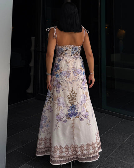 Kyota Floral Patterned Dress - Purple
