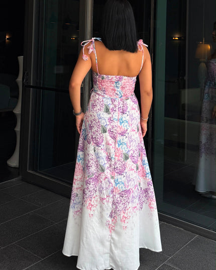 Kyota Floral Patterned Dress - Pink