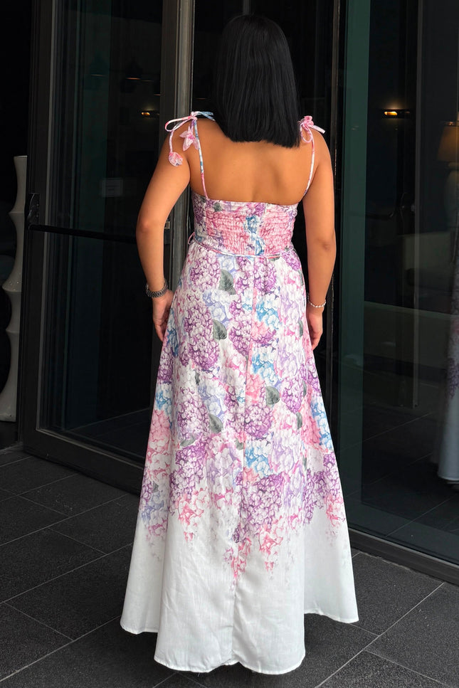 Kyota Floral Patterned Dress - Pink