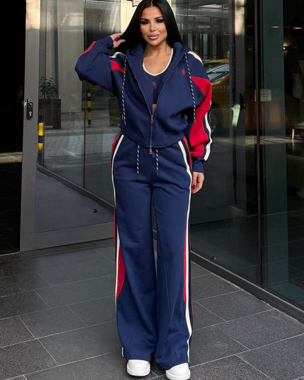 Lenis Three-Piece Sports Set - Navy