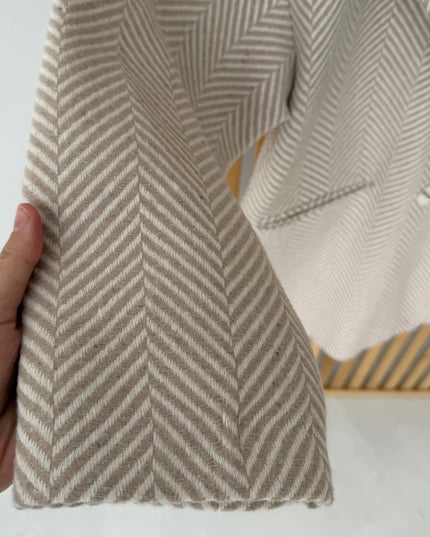 Chic Stone Wool Blend Coat