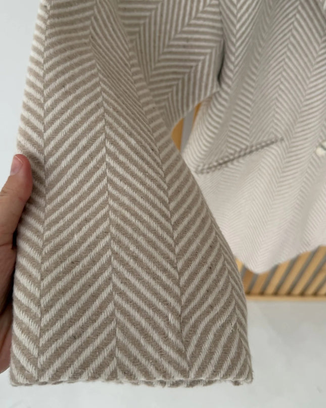 Chic Stone Wool Blend Coat