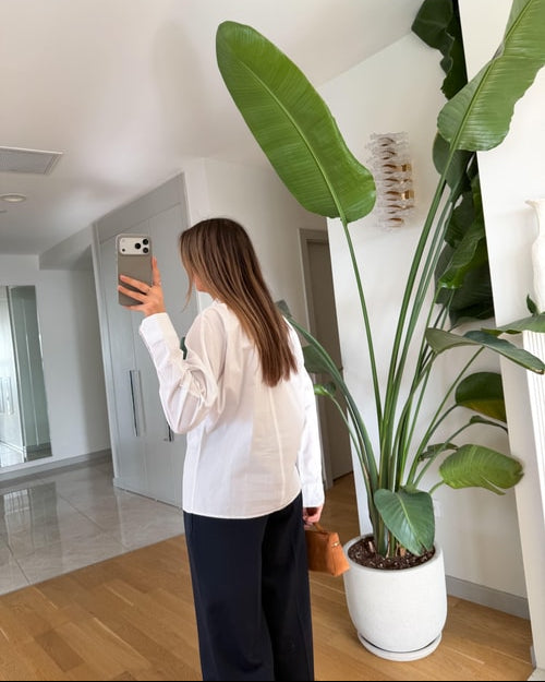 Oclus Poplin Gömlek - Beyaz