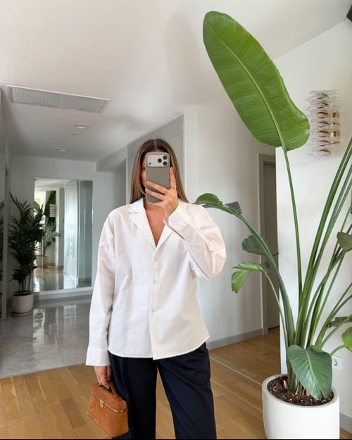 Oclus Poplin Gömlek - Beyaz