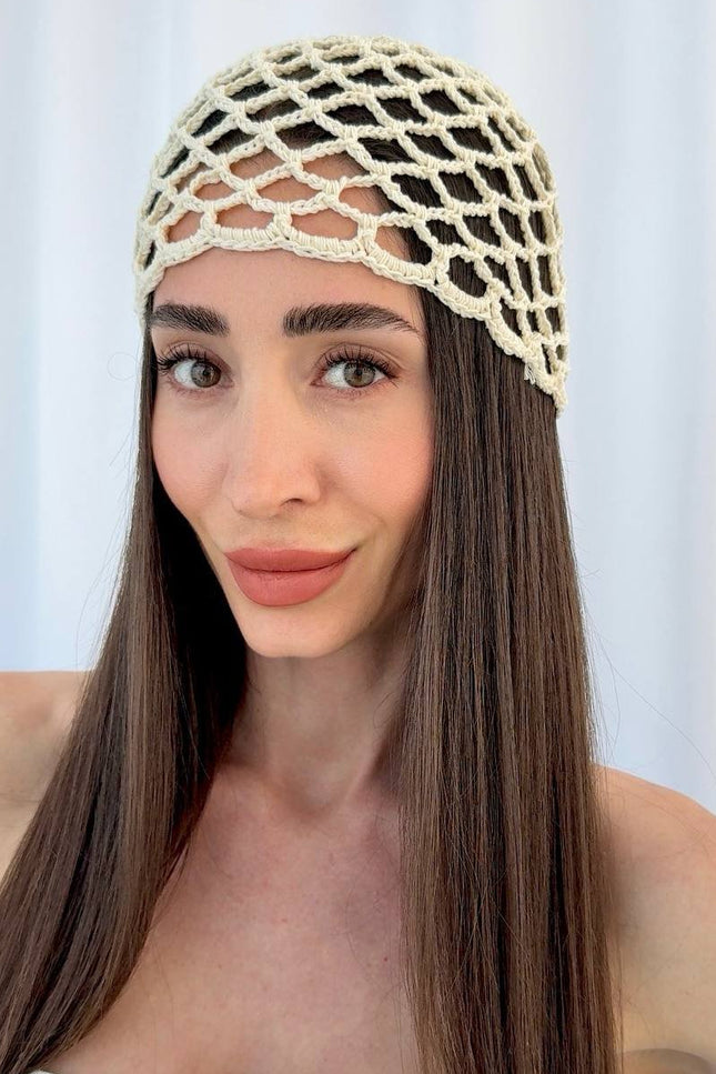 crochet head piece