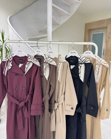 Simabelle Long Trench-Coat