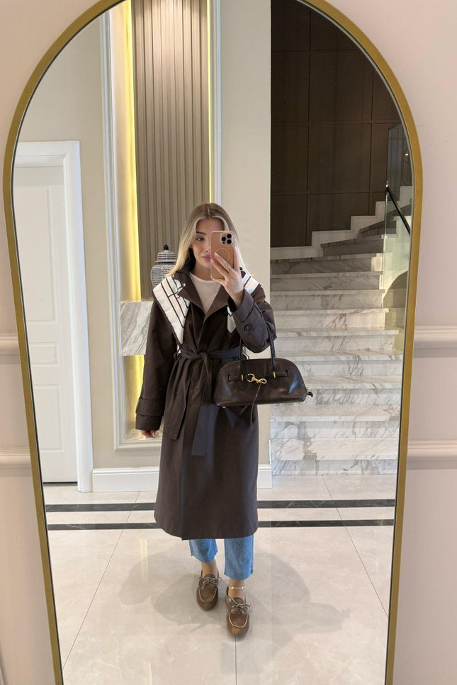 Simabelle Long Trench-Coat