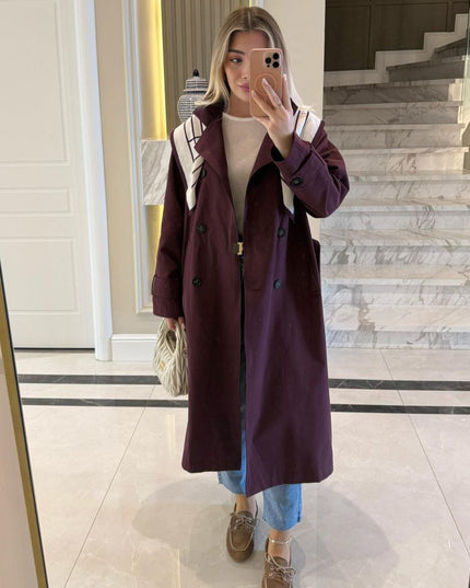 Simabelle Long Trench-Coat