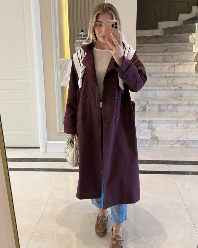 Simabelle Long Trench-Coat