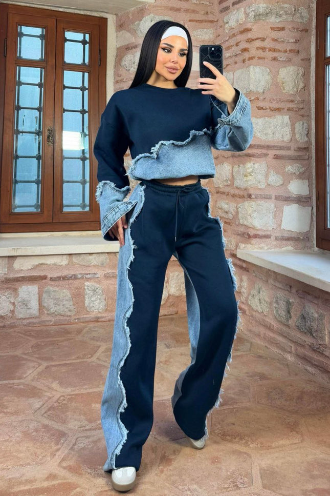 Fabiolla Denim Tracksuit