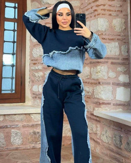 Fabiolla Denim Tracksuit