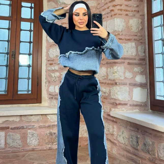 Fabiolla Denim Tracksuit