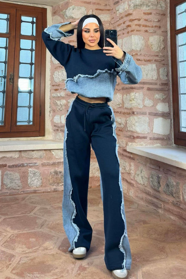 Fabiolla Denim Tracksuit