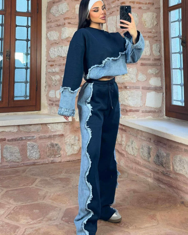 Fabiolla Denim Tracksuit